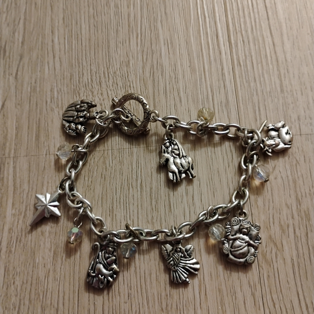 7" Silver Charm Bracelet